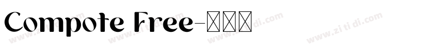 Compote Free字体转换